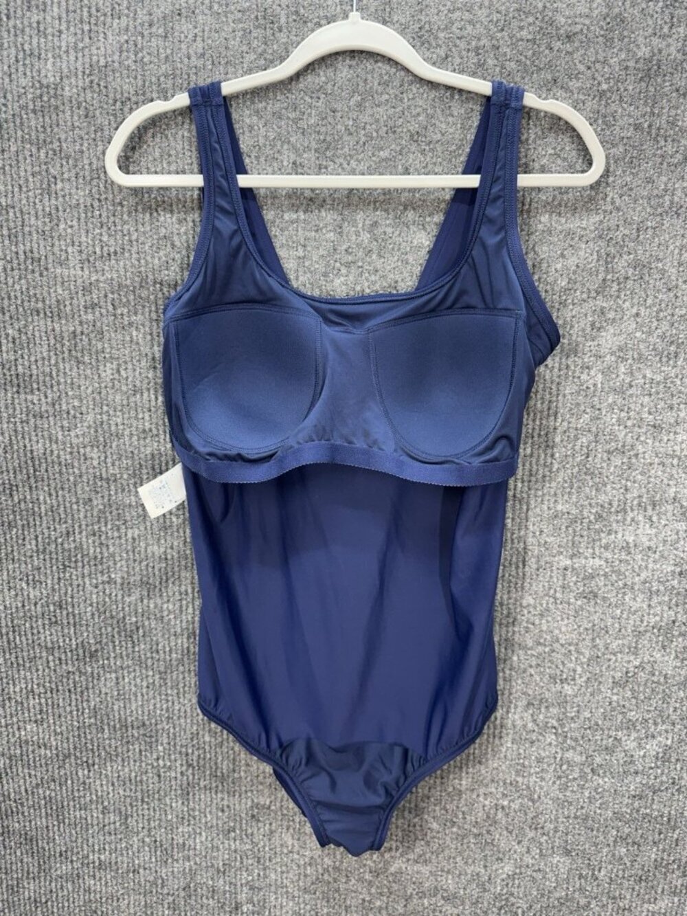 Lands End One Piece Swimsuit Womens 18P Navy Blue Soft Cup Bra Wirefree UPF 50 - Picture 4 of 11